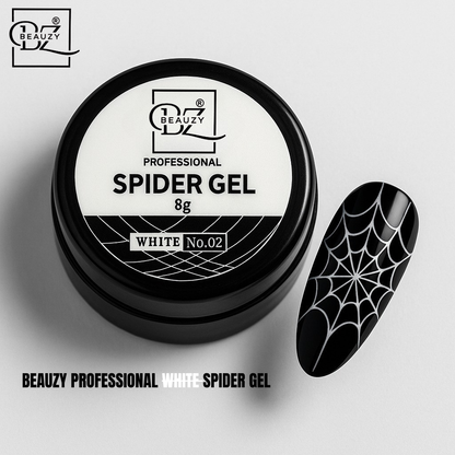 Beauzy White Spider Gel – Nail Art Gel for Easy Lines & Creative Designs