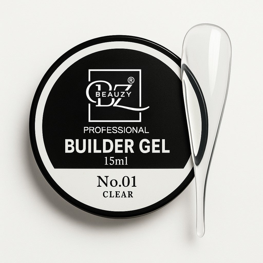 Beauzy Builder Gel – Clear (Crystal Shine & Flexible Strength)