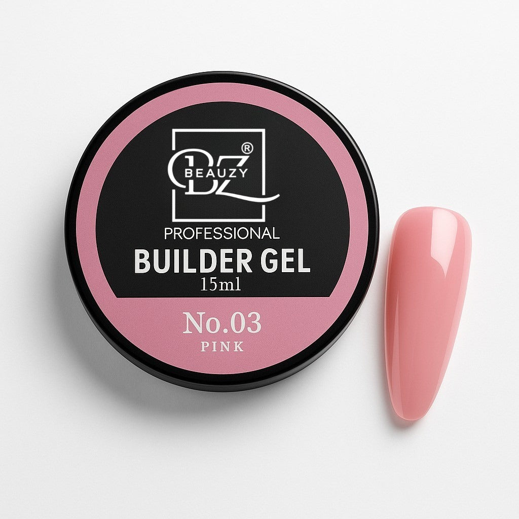 Beauzy Builder Gel – Pink (Soft Tint & Professional Finish)