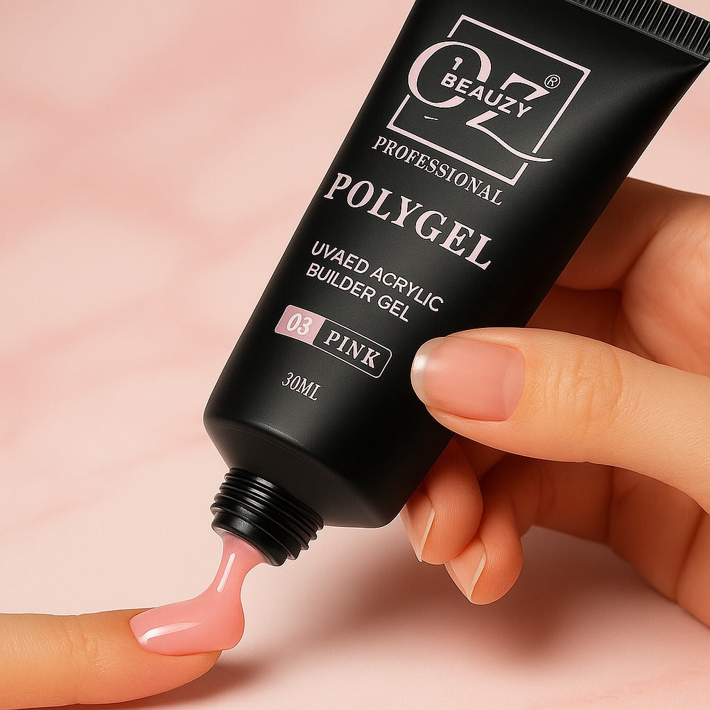Pink Polygel Nail Extension – Soft Shade, Smooth Application & Professional Finish